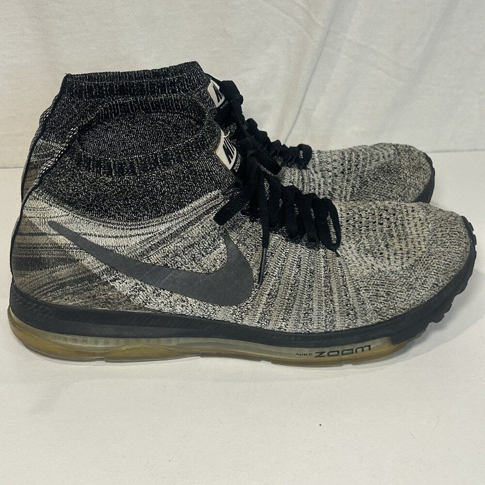 Nike Zoom All Out Flyknit "Wolf Grey" Running Shoes Mid Top Women Sz 9.5 Read